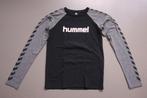 maat 176 shirt lange mouw zwart en grijs Hummel zgan, Kinderen en Baby's, Kinderkleding | Maat 176, Ophalen of Verzenden, Zo goed als nieuw