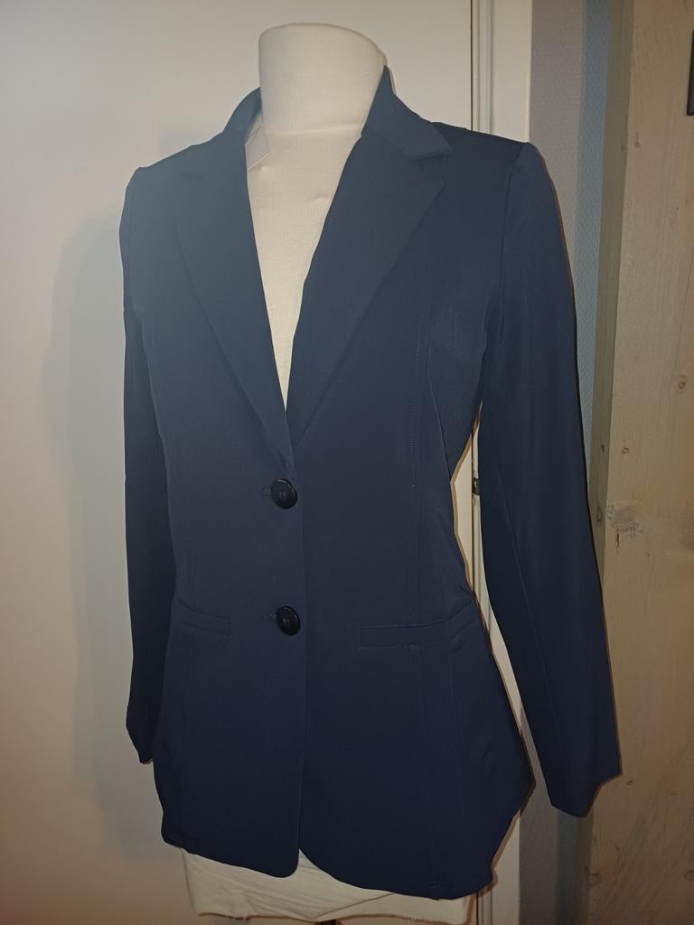 Nicolette Kluijver Donkerblauwe Blazer Maat M, Maat 38/40 (M), Blauw, Nieuw, Jasje
