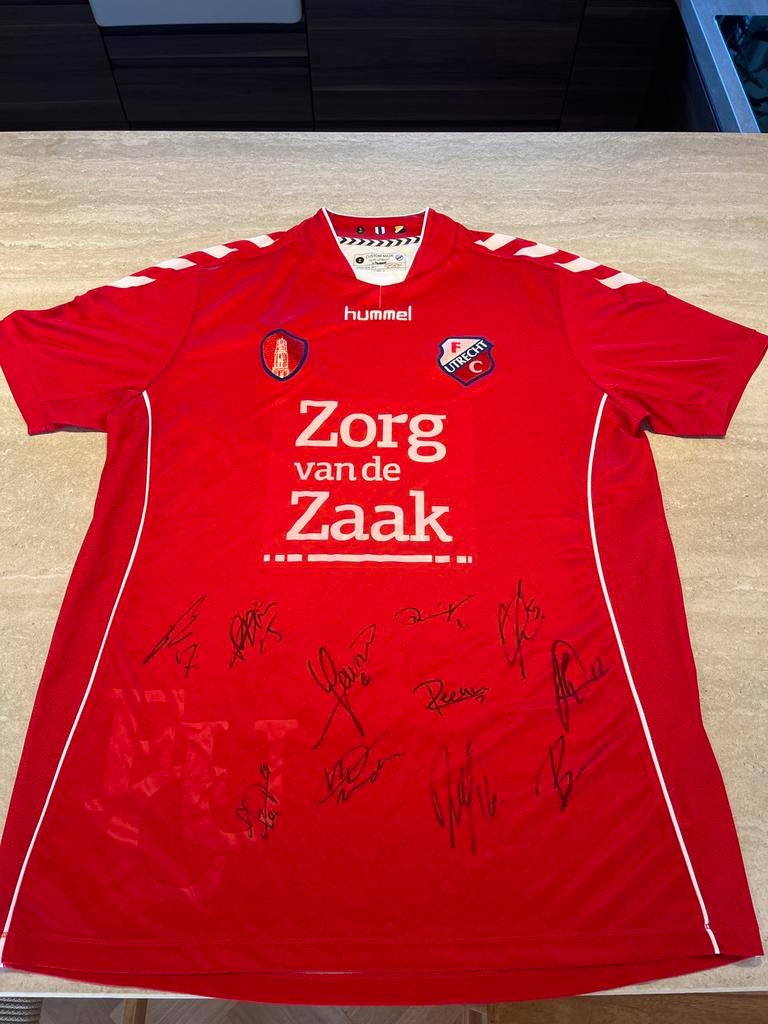 Uniek! Gesigneerd FC Utrecht shirt 2016-2017 maat L, Maat L, Ophalen of Verzenden, Zo goed als nieuw, Shirt