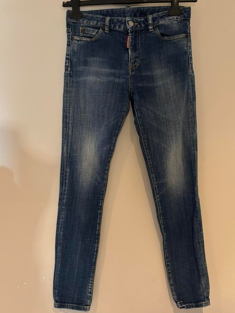 Dsquared2 spijkerbroek 14 jaar, Kinderen en Baby's, Ophalen of Verzenden, Zo goed als nieuw, Meisje, Broek