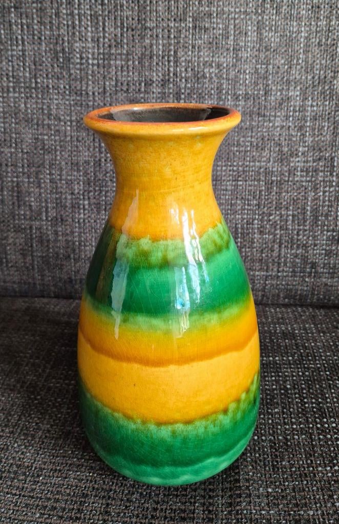 Vintage West Germany Uebelacker Ü-keramik Vaas, Antiek en Kunst, Antiek | Vazen, Ophalen of Verzenden