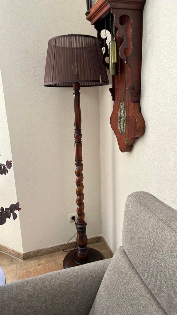 Staande schemerlamp., Huis en Inrichting, Lampen | Vloerlampen, Ophalen, Gebruikt, 100 tot 150 cm, Nostalgie