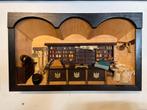 Oude kijkkast diorama kruidenierswinkel, Ophalen of Verzenden