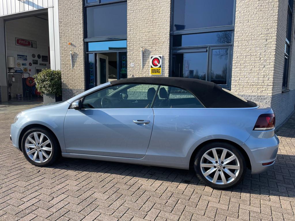 Volkswagen Golf Cabriolet 1.4 TSI- Automaat- NAV-Bluetooth, Auto's, Euro 5, Gebruikt, Zwart, 4 cilinders