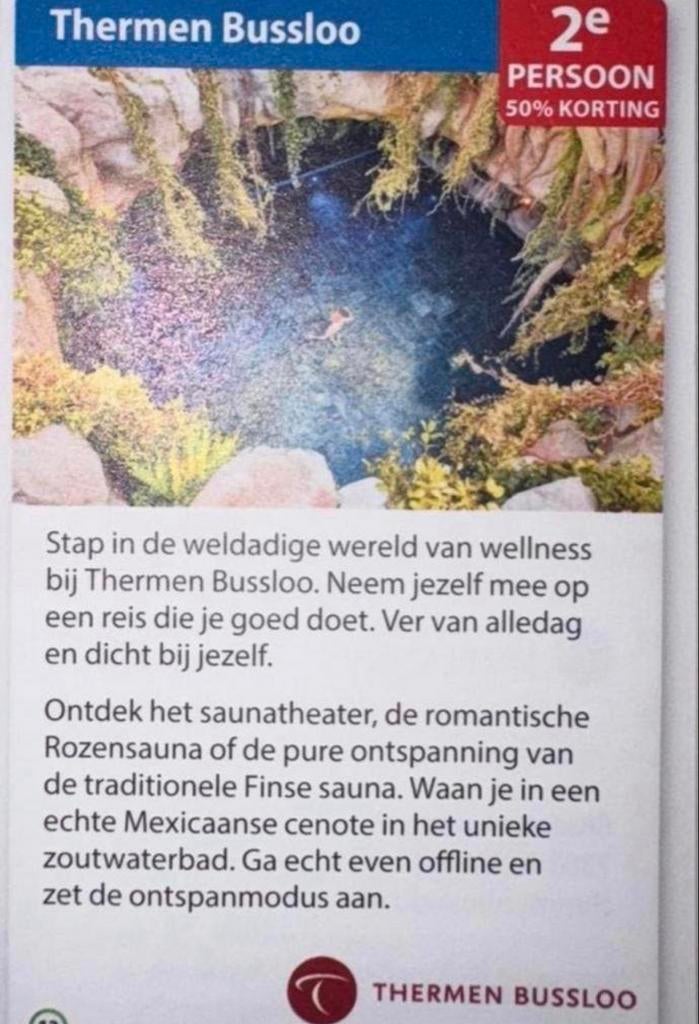 Kortingsbon Thermen Bussloo