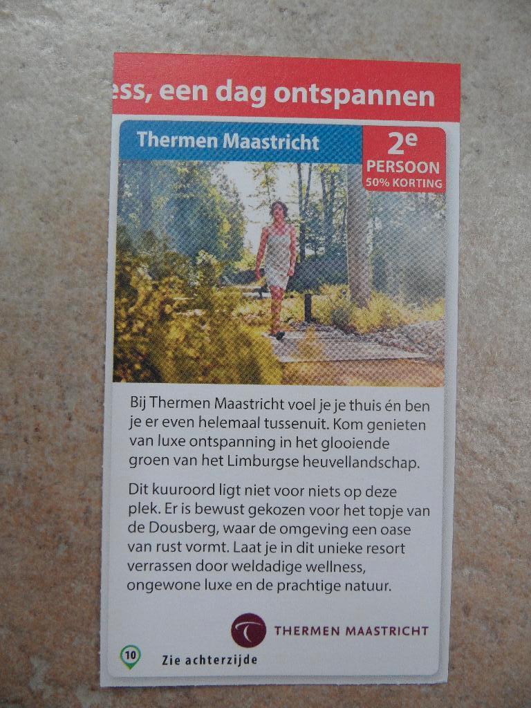 Thermen Maastricht kortingsbon, Drie personen of meer, Kortingsbon, Spa of Sauna