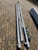 Kunststof dakgoot wit, 2x 8 meter met beugels, Doe-het-zelf en Verbouw, Buizen en Afvoer, Ophalen, Gebruikt, Pvc, 6 meter of meer