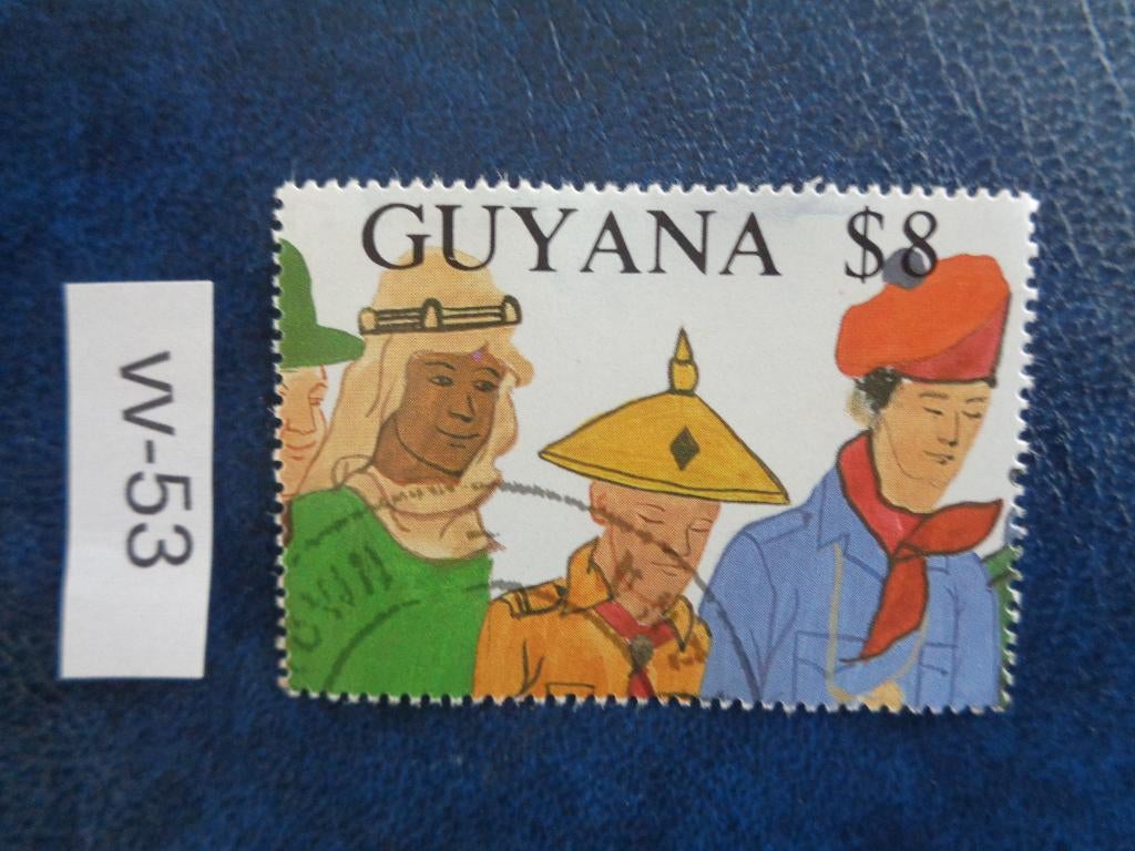 guyana - wereld scout jamboree australie 1989 (vv-53), Postzegels en Munten, Ophalen of Verzenden, Gestempeld, Zuid-Amerika