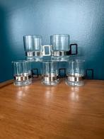 6x vintage theeglazen, Bodum stijl/Randwijck, Ophalen of Verzenden, Glas, Overige stijlen, Glas of Glazen
