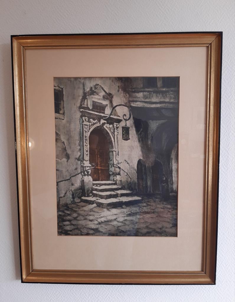 Jacobus Cornelis Snoeck, stadhuis Rothenburg, Antiek en Kunst, Ophalen of Verzenden