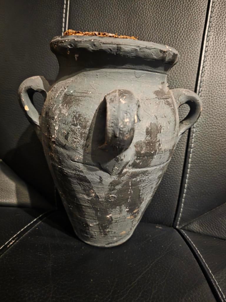 Amphora bodemvondst steengoed terracotta, Ophalen of Verzenden