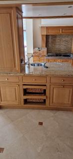 Eikenhouten keuken compleet, Ophalen, Bruin, Graniet of Steen, Overige typen