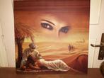 schilderij met middenoosters voorstelling, Ophalen, 50 tot 75 cm, Zo goed als nieuw, Schilderij