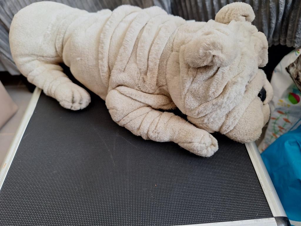Knuffel hond Sharpei, Onbekend, Zo goed als nieuw, Onbekend, Onbekend