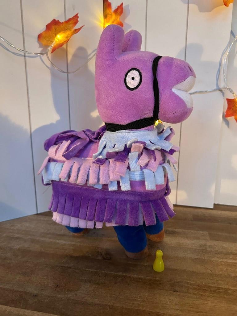 Fortnite Loot Llama pluche knuffel, Paars, Gebruikt, Overige typen, Ophalen of Verzenden