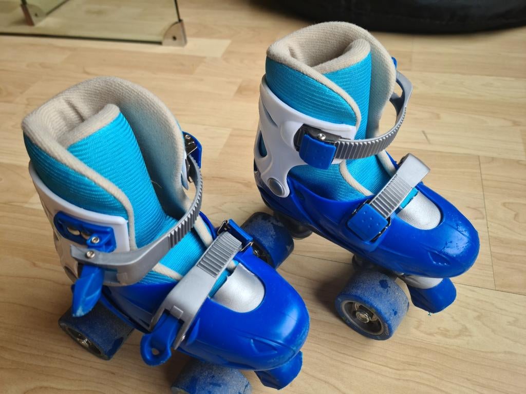 Blauwe verstelbare rolschaatsen maat 26 tm 29, Ophalen, Verstelbaar, Gebruikt, Kinderen