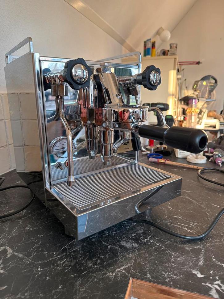 ECM/Rocket Cellini special espressomachine - Topstaat!, Witgoed en Apparatuur, Koffiezetapparaten, Zo goed als nieuw, Gemalen koffie