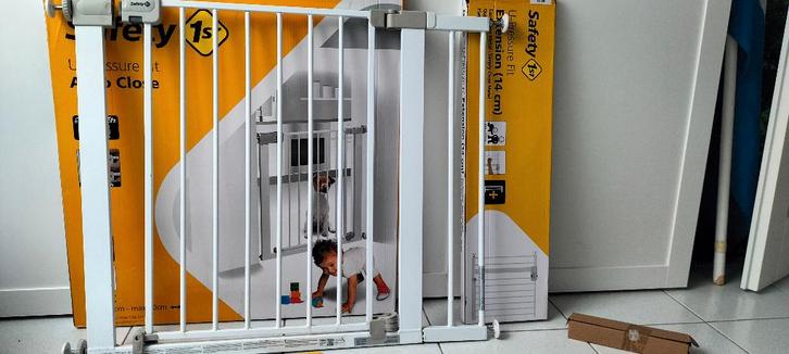 Traphekje zonder boren, Kinderen en Baby's, Traphekjes, Gebruikt, Klemhekje, Metaal of IJzer, minder dan 100 cm, Ophalen