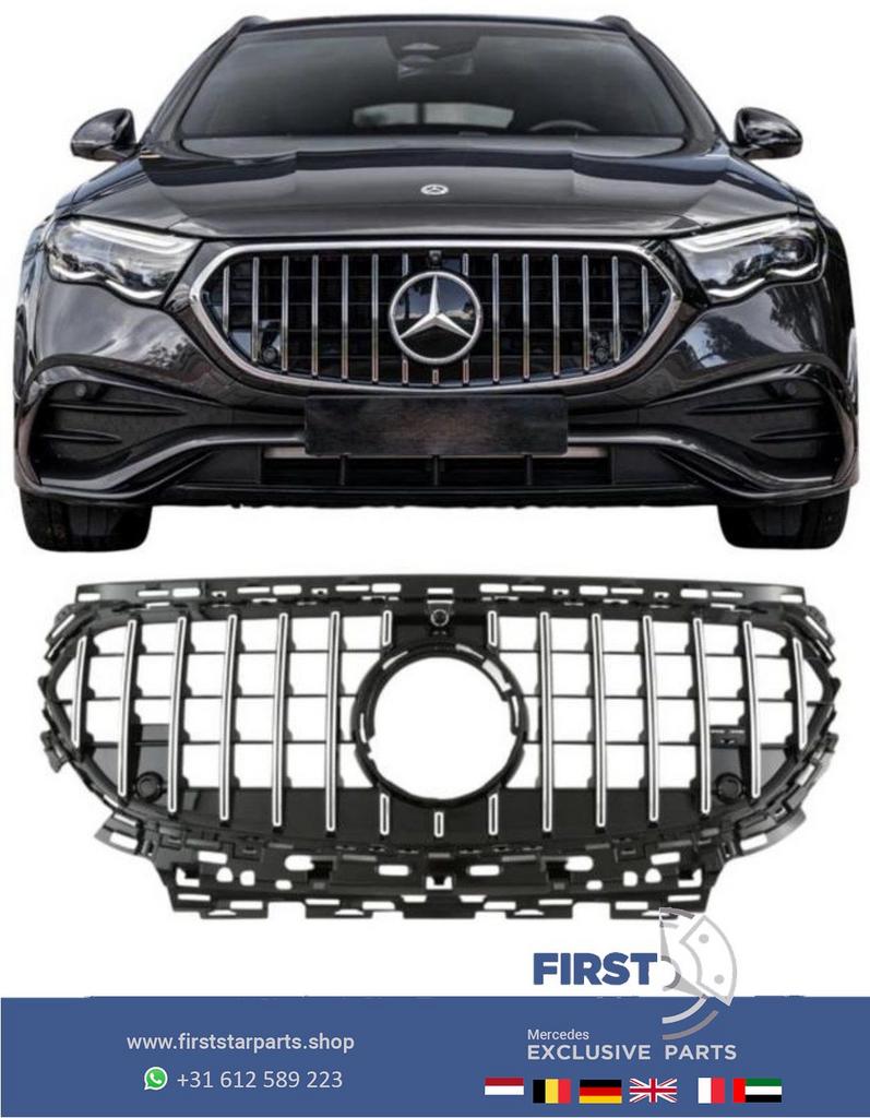 W214 GT GRIL Mercedes E KLASSE PANAMERICANA GRIL ZWART of CH, Gebruikt, -, Ophalen of Verzenden, -