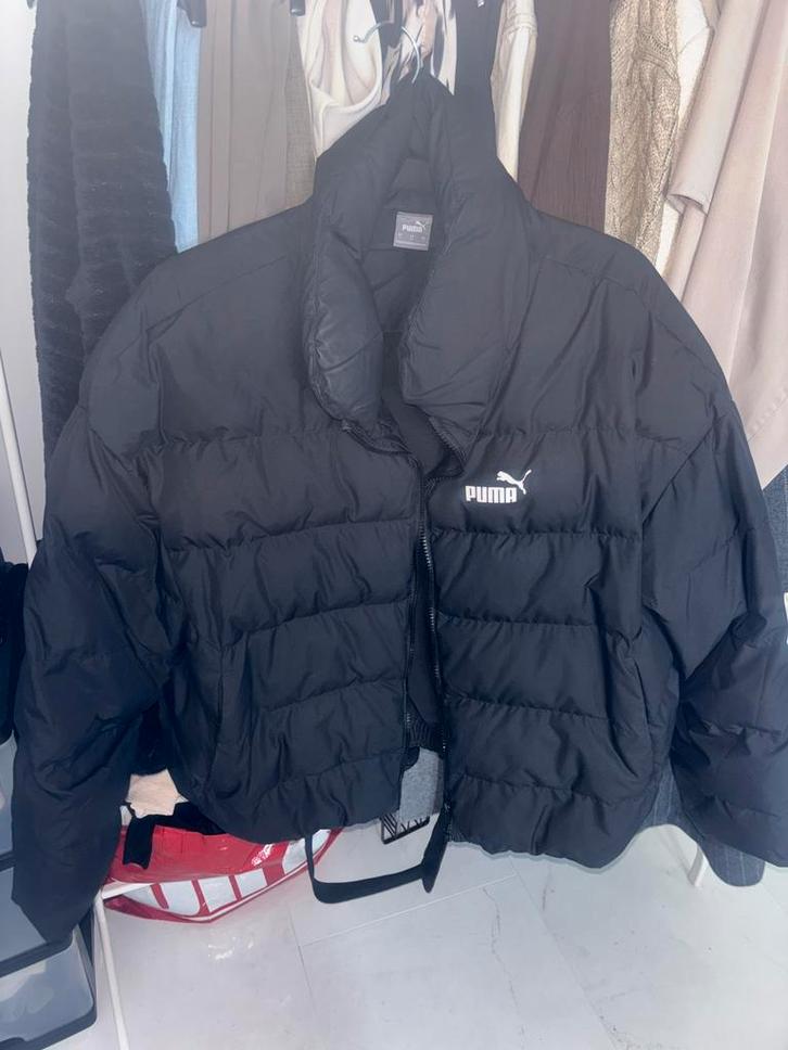 Puma Pufferjack - Zwart - Maat L, Kleding | Dames, Jassen | Winter, Zo goed als nieuw, Maat 42/44 (L), Zwart, Ophalen of Verzenden