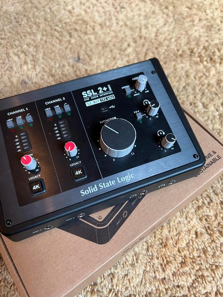 Solid State Logic SSL 2+ MKII, Audio Interface, Muziek en Instrumenten, Mengpanelen, Zo goed als nieuw, Verzenden
