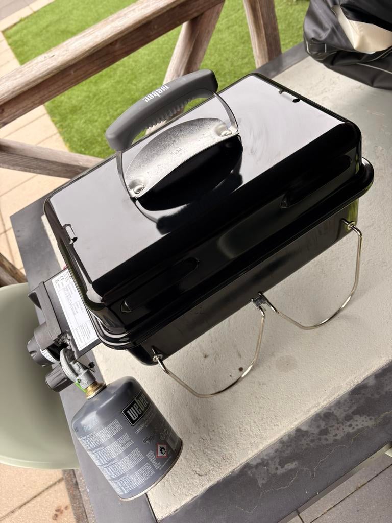 Weber go anywhere wga (gas) incl draagtas en gasflesje., Ophalen of Verzenden, Zo goed als nieuw