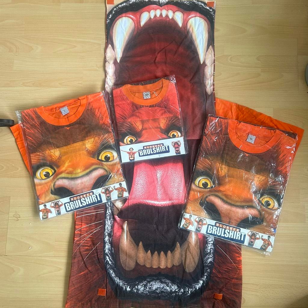 Set Oranje BRULSHIRTS  (Nieuw!) – Brulshirt & Wavecape, Ophalen of Verzenden, Zo goed als nieuw, Oranje of Koningsdag