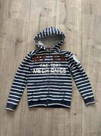 Sevenoneseven vest donkerblauw wit gestreept maat 9-10 jaar, Ophalen of Verzenden, Gebruikt, Jongen, Trui of Vest