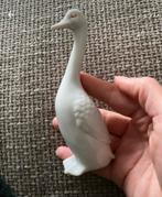 Wit porseleinen beeldje van een eend gans, Ophalen of Verzenden