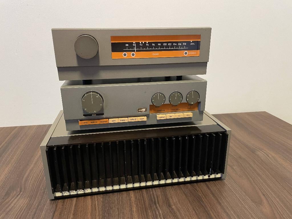 Quad 405 + Quad 33 + Quad FM 3, Overige merken, Refurbished, Ophalen of Verzenden, 120 watt of meer