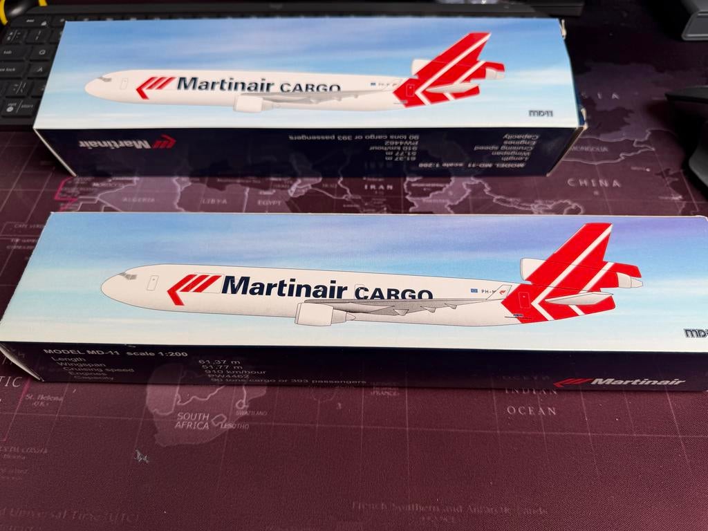 Martinair Cargo MD-11 Schaalmodel 1:200 - Nieuw in doos, Overige merken, 1:200 of kleiner, Nieuw, Ophalen of Verzenden