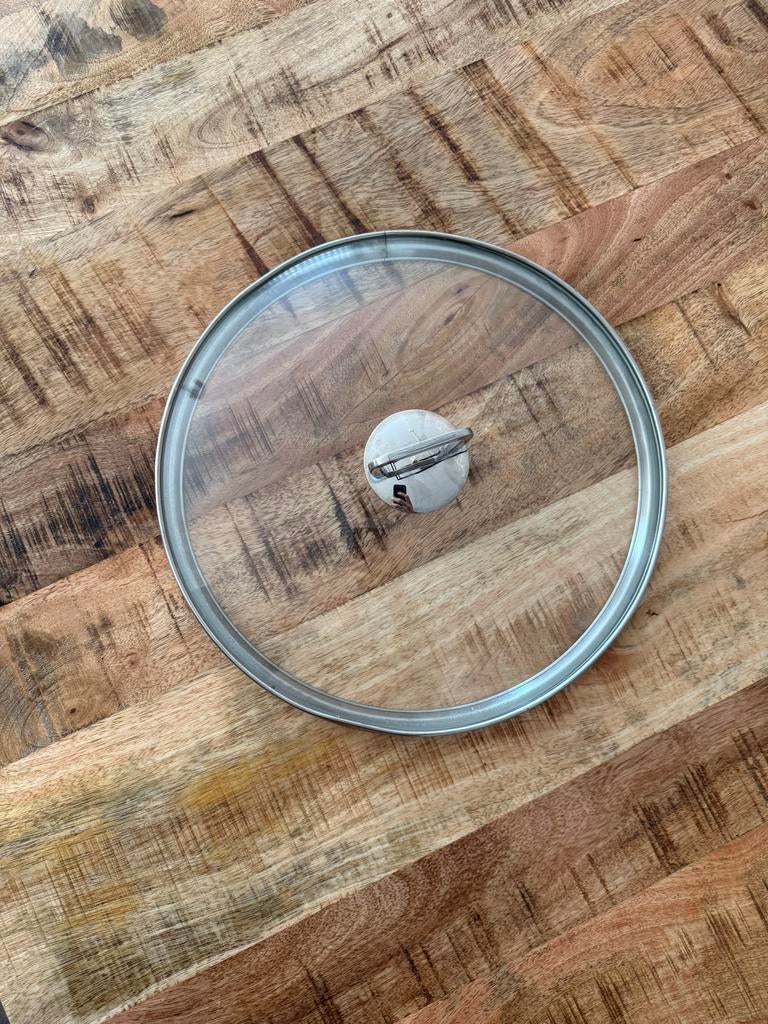 Vivo glazen deksel 29 cm voor diverse pannen, Ophalen of Verzenden, Gebruikt