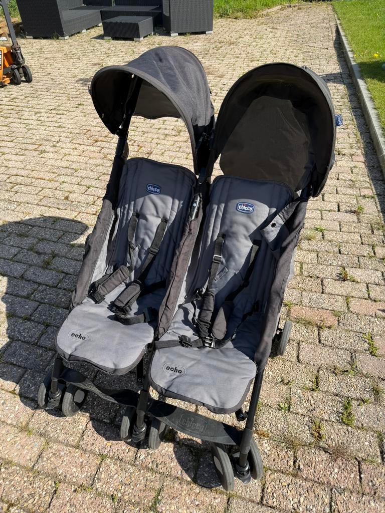 Buggy / Kinderwagen dubbelzit / tweeling, Ophalen, Gebruikt, Kinderwagen of Buggy