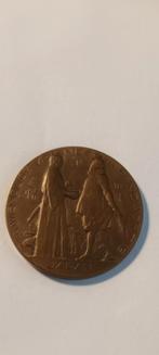 Japanse aardbeving herdenkingspenning 1923, Postzegels en Munten, Penningen en Medailles, Ophalen of Verzenden