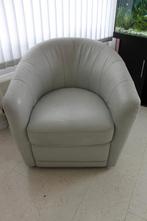 Natuzzi lederen draaifauteuil, fauteuil, stoel, leder, leer, Huis en Inrichting, Fauteuils, Ophalen, Gebruikt, 50 tot 75 cm, Leer
