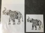 Mandala sjabloon stencil met een india olifant erop, Verburgt Vintage, Overige typen, Nieuw, Ophalen of Verzenden