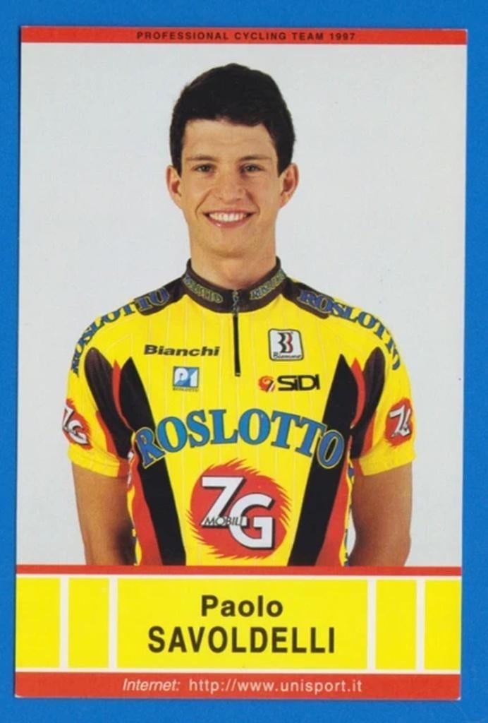 Wielershirt ROSLOTTO–ZG Mobili–1997-Paolo SAVOLDELLI, Ophalen of Verzenden, Overige typen