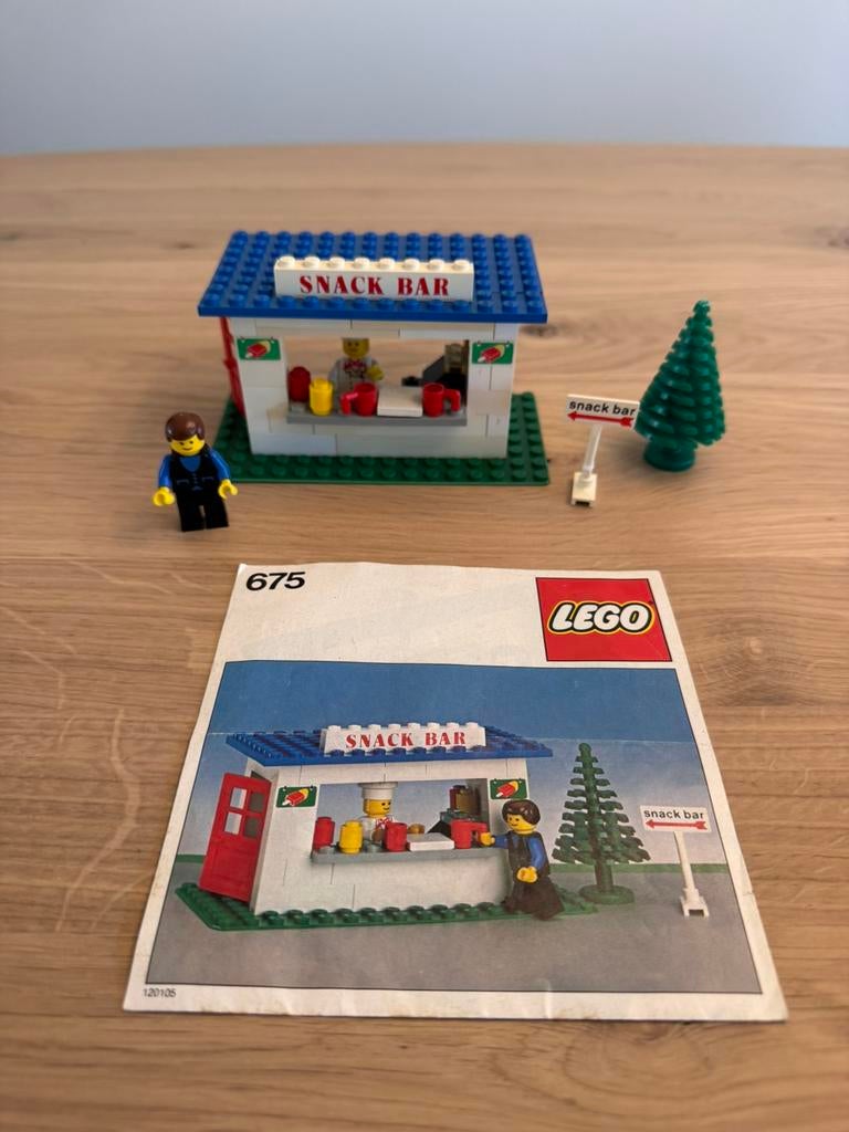 LEGO set 675 Snack Bar, Kinderen en Baby's, Speelgoed | Duplo en Lego, Lego, Ophalen of Verzenden, Zo goed als nieuw, LEGOLAND