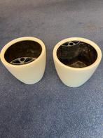 2x LECHUZA plantenbak wit, Ophalen, Kunststof, Gebruikt, Minder dan 30 cm