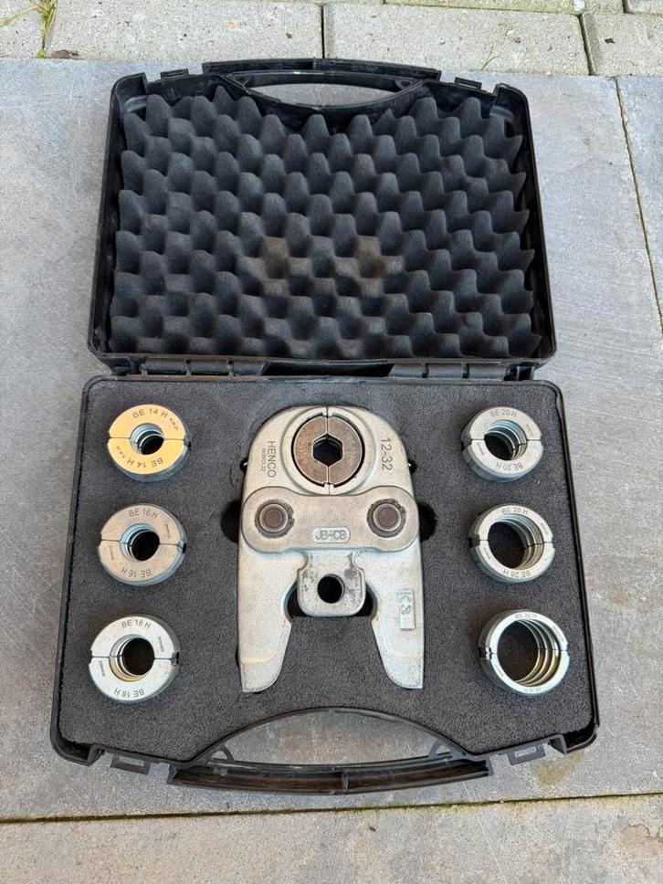 Henco moederbek met persringen 14-16-18-20-26-32 en 15 zgan, Doe-het-zelf en Verbouw, Gereedschap | Machine-onderdelen en Toebehoren