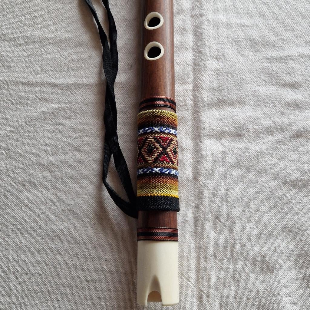 Quena Fluit van Jaracanda Hout uit Peru - Met Hoes, Verzenden, Nieuw, Houtblazer, Met koffer of draagtas