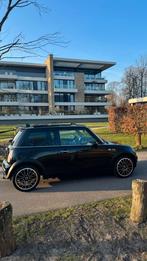 Mini Cooper 1.6 16V ONE 2003 Zwart, Auto's, Mini, Voorwielaandrijving, 15 km/l, 4 cilinders, 4 stoelen