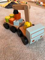 Ikea houten takelwagen met magnetische blokken, Ophalen of Verzenden, Gebruikt