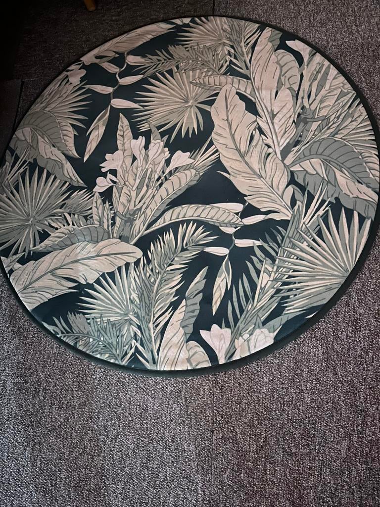 Rond vloerkleed / badmat, Ophalen of Verzenden, Zo goed als nieuw, Minder dan 100 cm, Wasbak of Wastafel