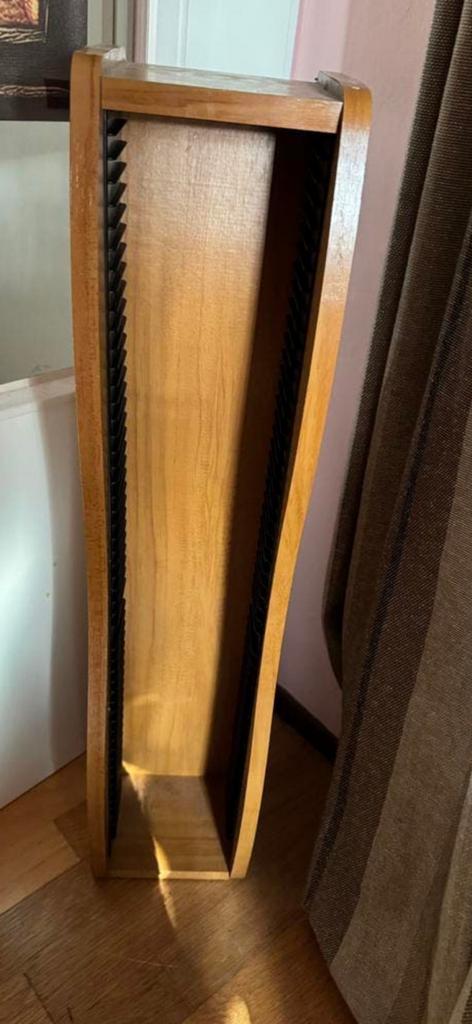 Eiken houten grenen cd toren rek kastje 55 cd’s 70 cm hoog, Ophalen of Verzenden, Zo goed als nieuw, Hout, Cd's