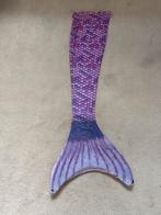 Zeemeerminstaart met monovin - paars/roze schubben, Gebruikt, Meisje, Overige maten, Ophalen of Verzenden