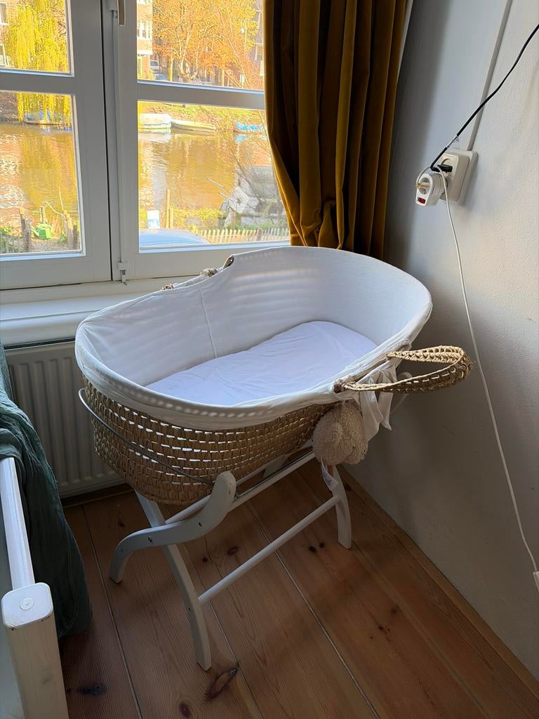 Mozes mand met onderstel, Ophalen of Verzenden, Gebruikt, Wieg