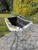 Blauwsteen vijverrand, ongeveer 2-3m2, Ophalen, Klinkers, Zo goed als nieuw, Natuursteen