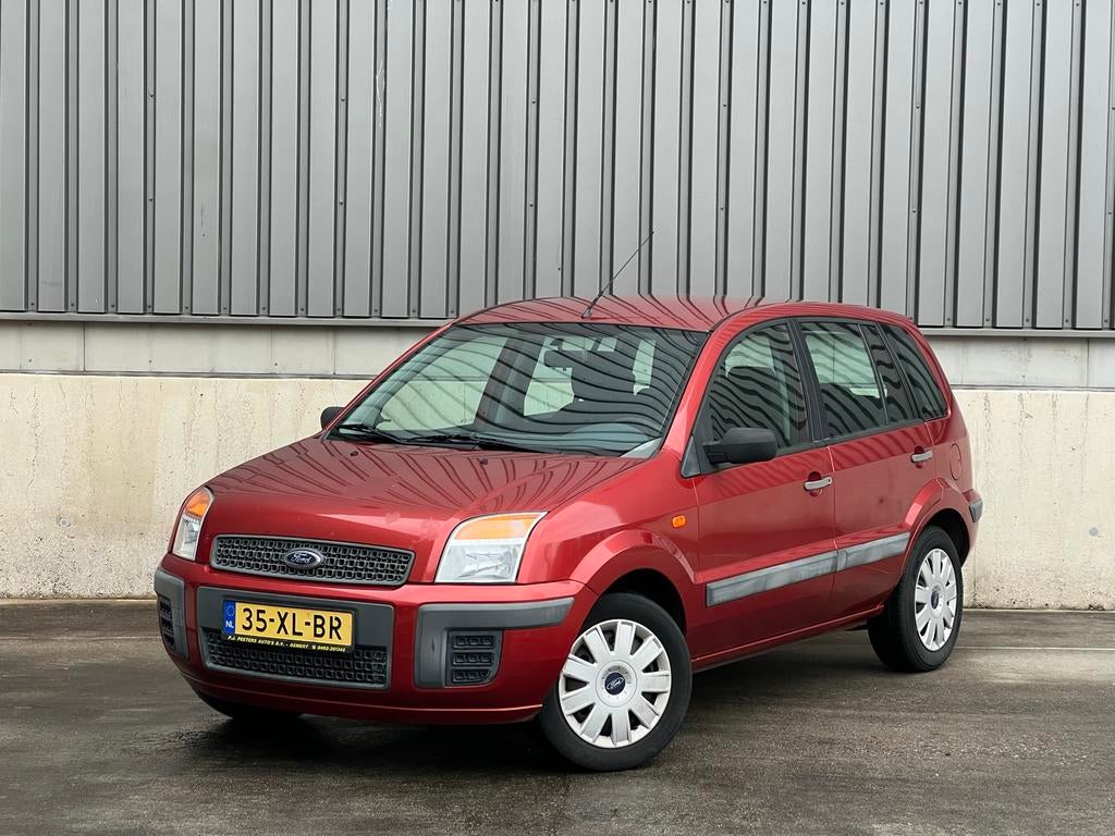 Ford Fusion 1.4 16V 2007 Rood EERSTE EIGENAAR, Auto's, Voorwielaandrijving, 15 km/l, 49 €/maand, Origineel Nederlands