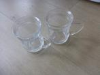 2 theeglazen jan des Bouvrie., Glas of Glazen, Ophalen of Verzenden, Overige stijlen, Glas